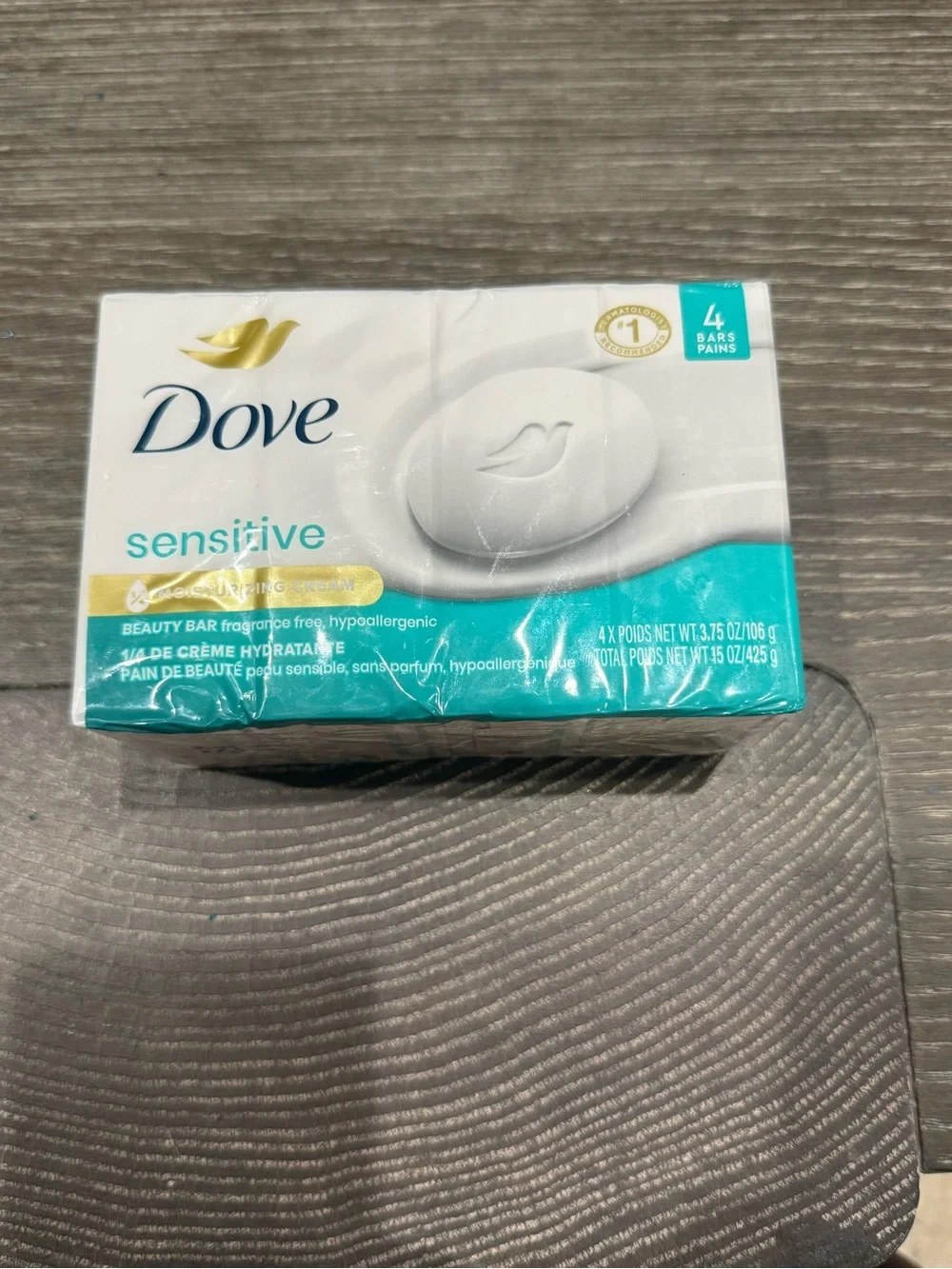 New Dove Sensitive Moisturizing Cream Beauty Bars fragrance-free